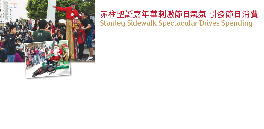 赤柱聖誕嘉年華刺激節日氣氛 引發節日消費
Stanley Sidewalk Spectacular Drives Spending