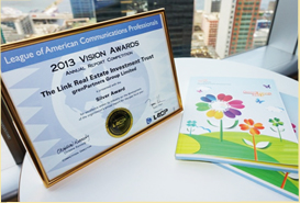 美國傳訊專業聯盟2013年年報比賽銀獎

LACP 2013 Annual Report Competition Silver Award